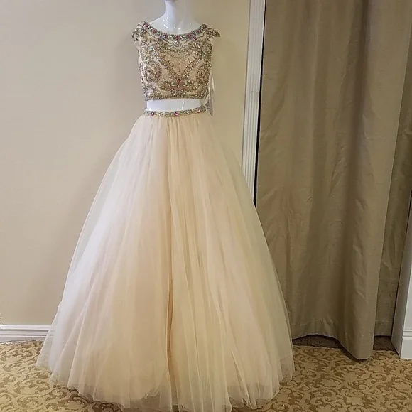 white christmas dresses For Life Venus Goddess Cream Gown Prom Dress – Sugarplum Store
